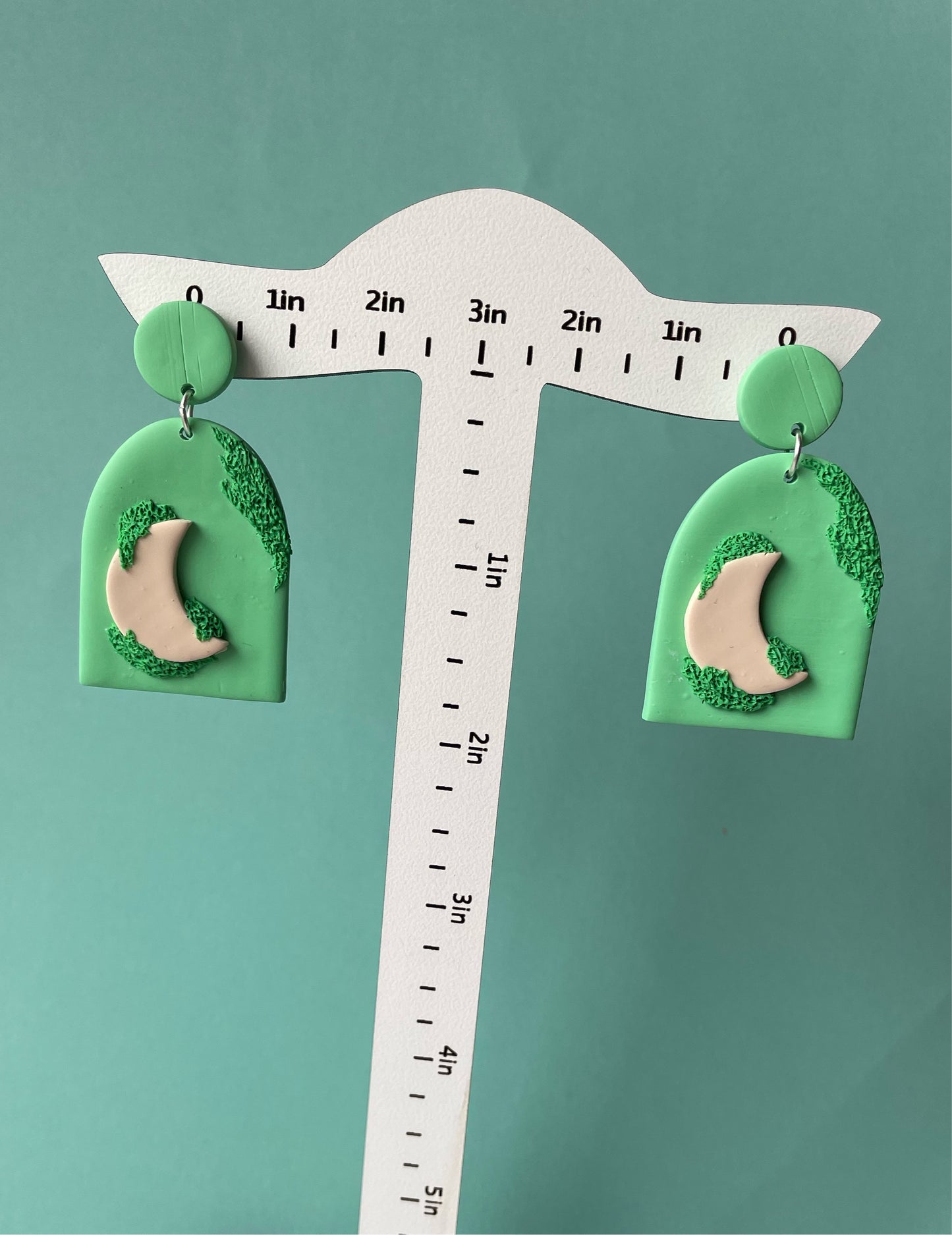 Mossy Moon Earrings